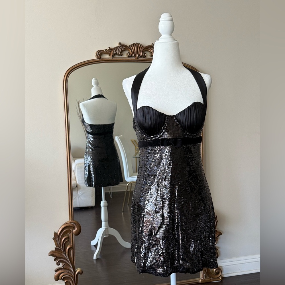 Guess by Marciano - black sequin mini dress